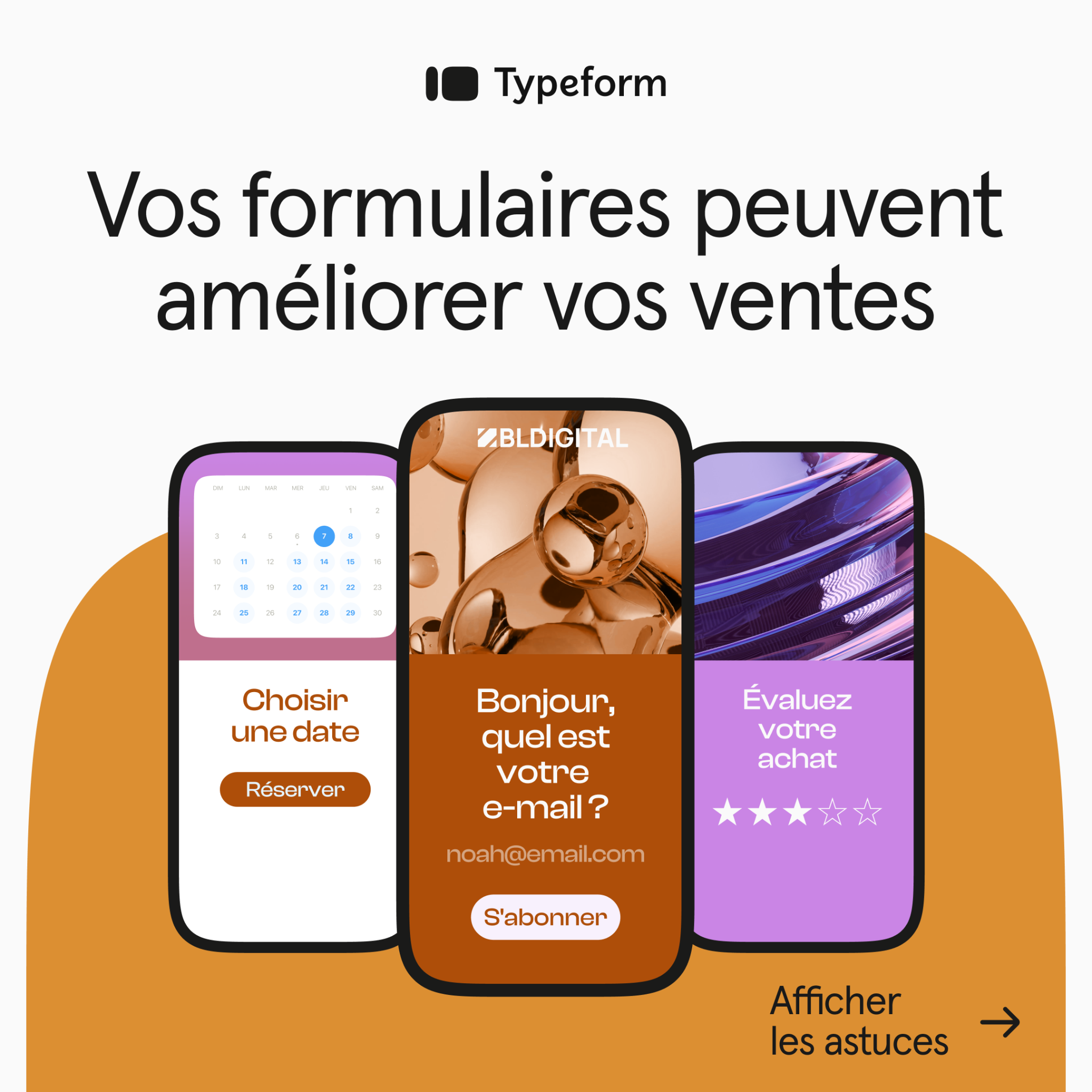 Typeform Facebook ad