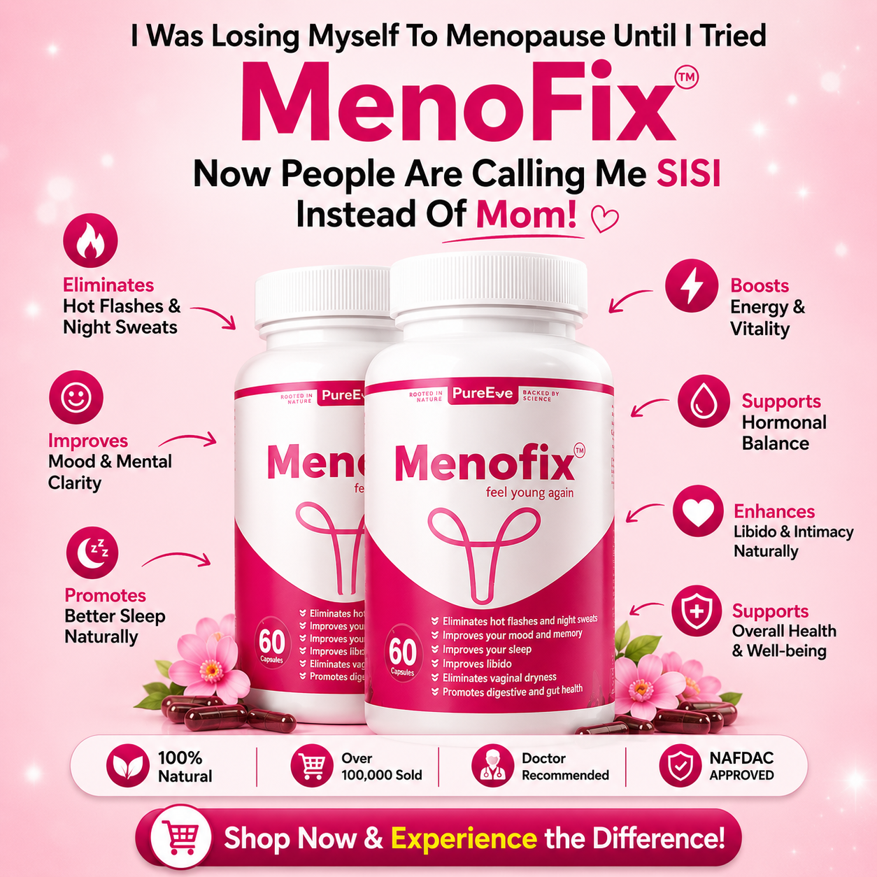 Try Menofix Facebook ad