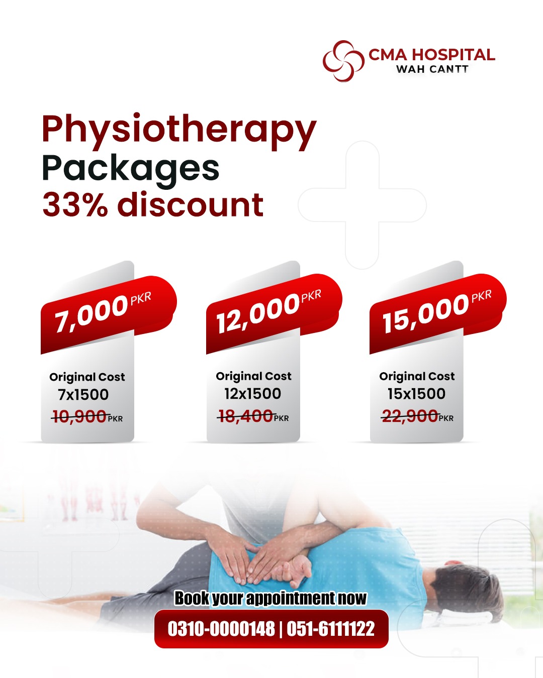 CMA Hospital WahCantt Facebook ad: Don’t let chronic pain hold you back from…