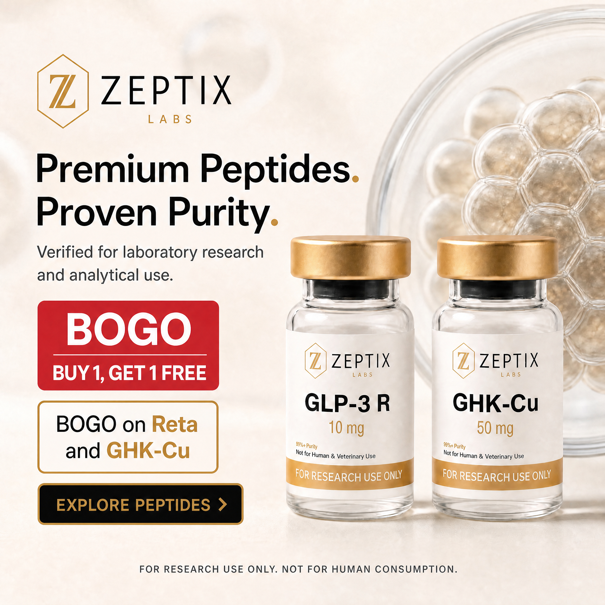 Zeptix Facebook ad: Less cravings, more control