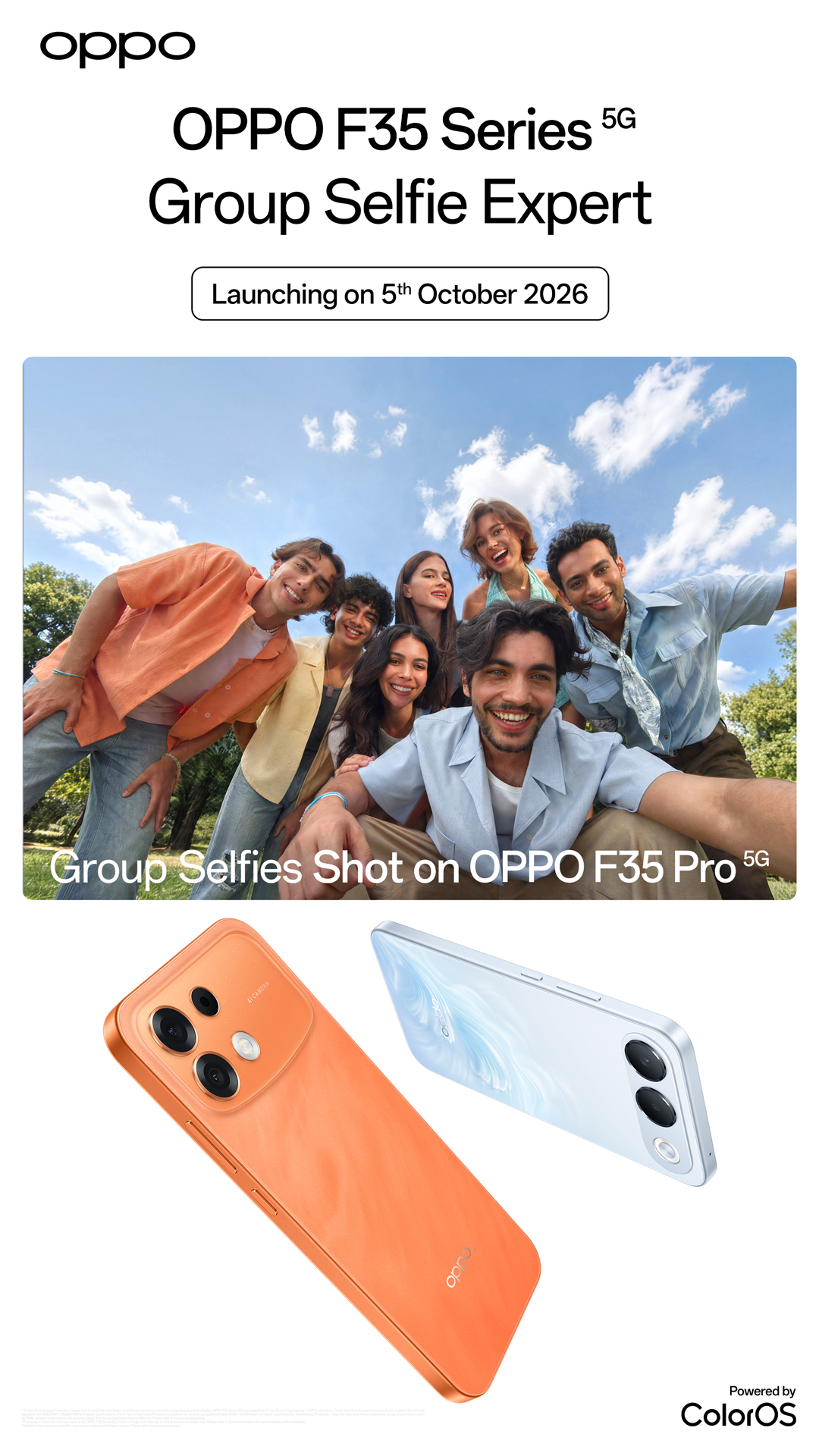 OPPO Facebook ad: #OPPOF35Series #GroupSelfieExpert