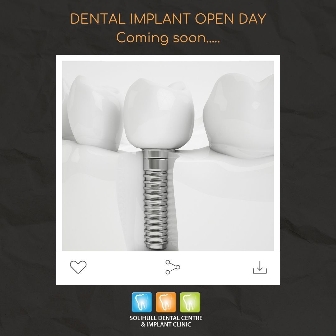Solihull Dental Centre & Implant Clinic Facebook ad: Here at Solihull Dental Centre & Implant Clinic…