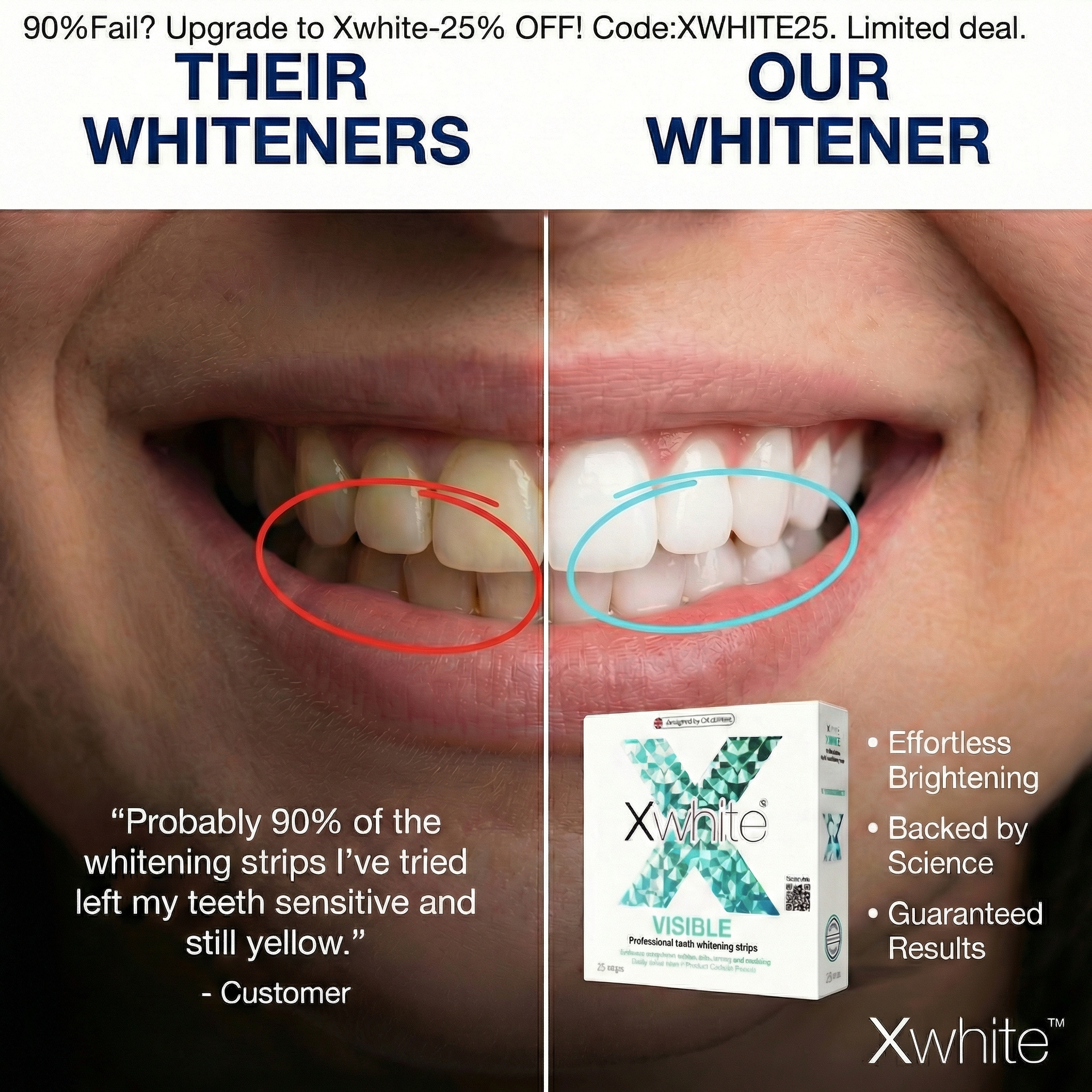 Xwhite Facebook ad