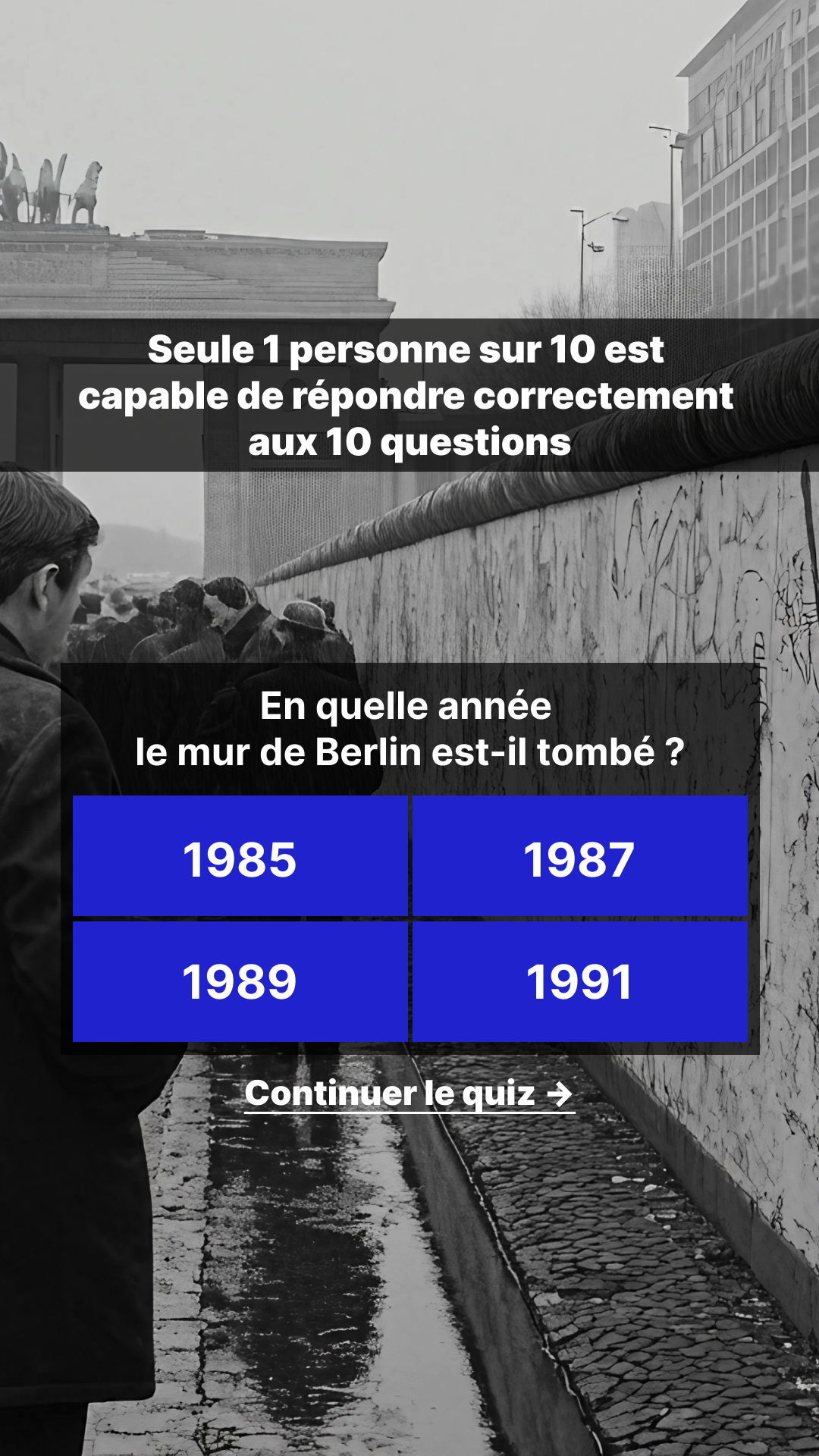 International Brain Test Facebook ad