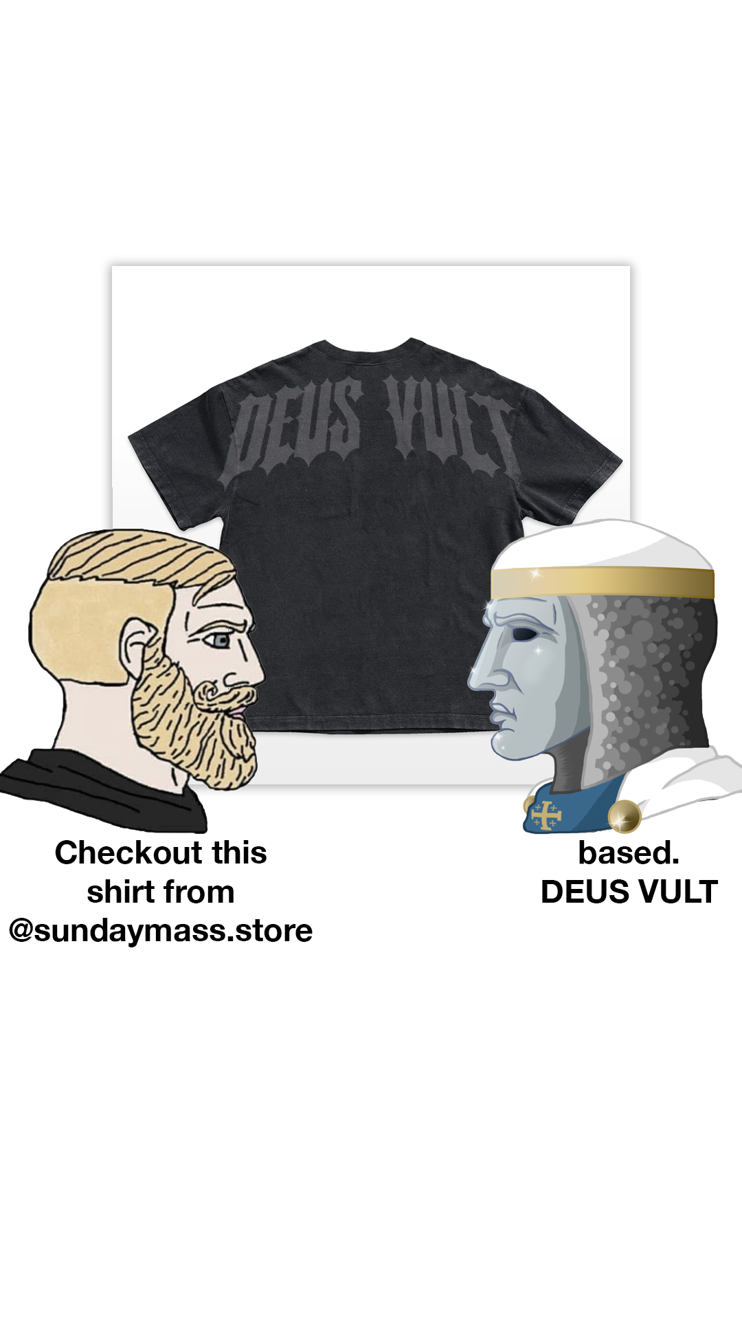 Sundaymass.store Facebook ad