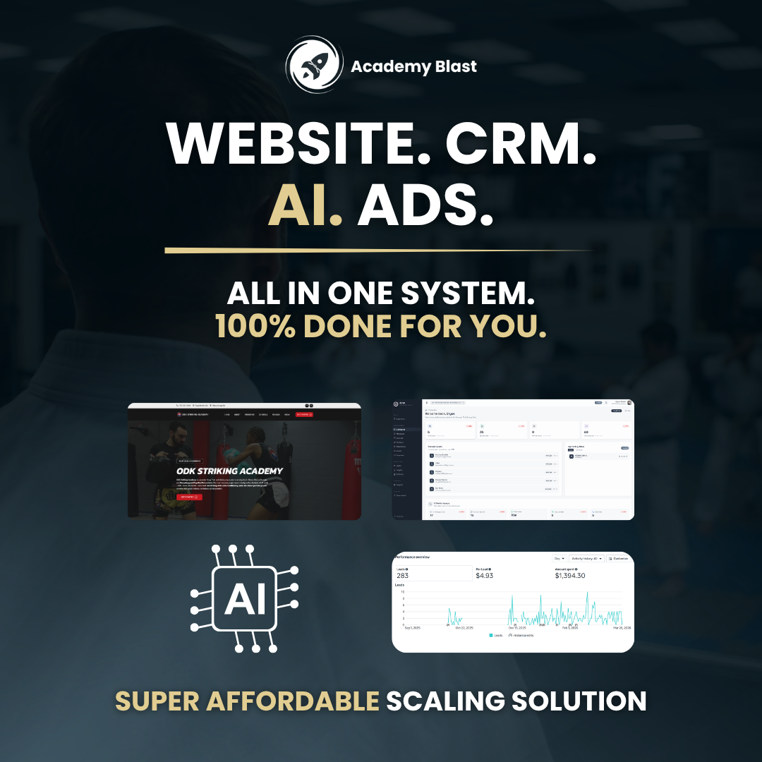 Academy Blast Facebook ad: The #1 Martial Arts Growth Agency | Academy Blast