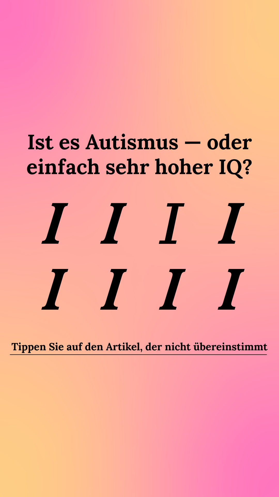 International Brain Test Facebook ad