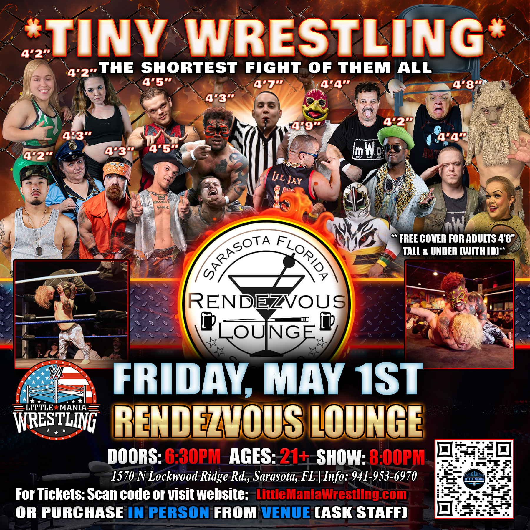 Little Mania Wrestling Facebook ad