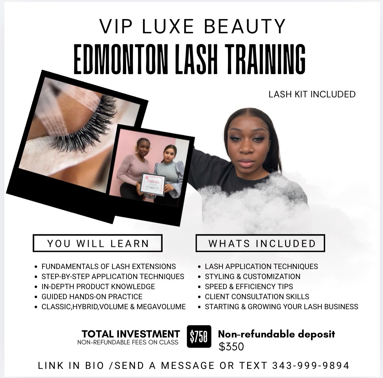 VIP Luxe Beauty & Academy Facebook ad: Edmonton… I’ve been getting SO many messages asking…