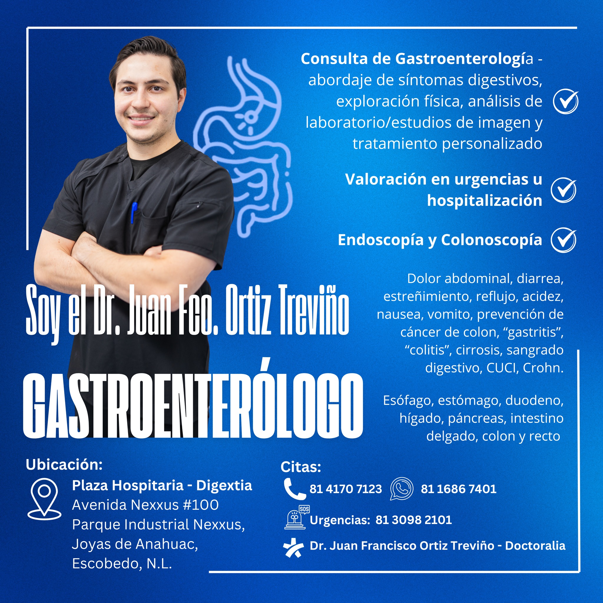 Dr. Juan Francisco Ortiz Treviño - Gastroenterólogo Facebook ad: ¿Harto de tus problemas digestivos?