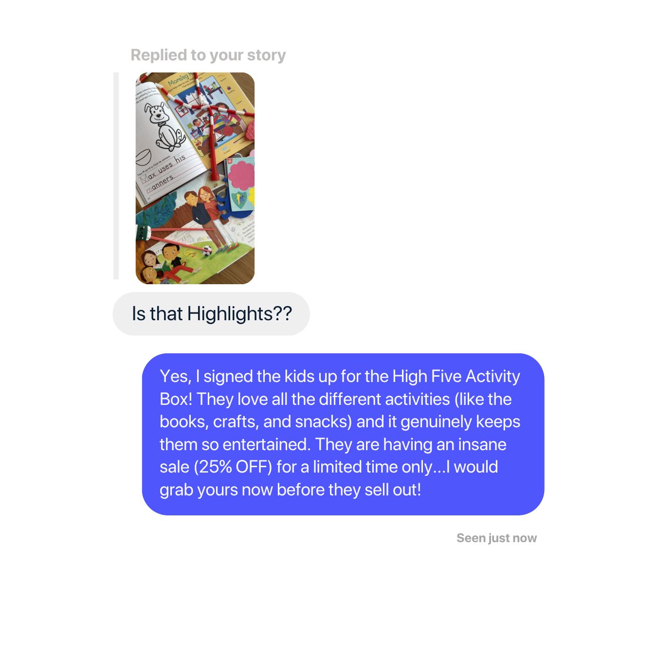 Highlights for Children Facebook ad