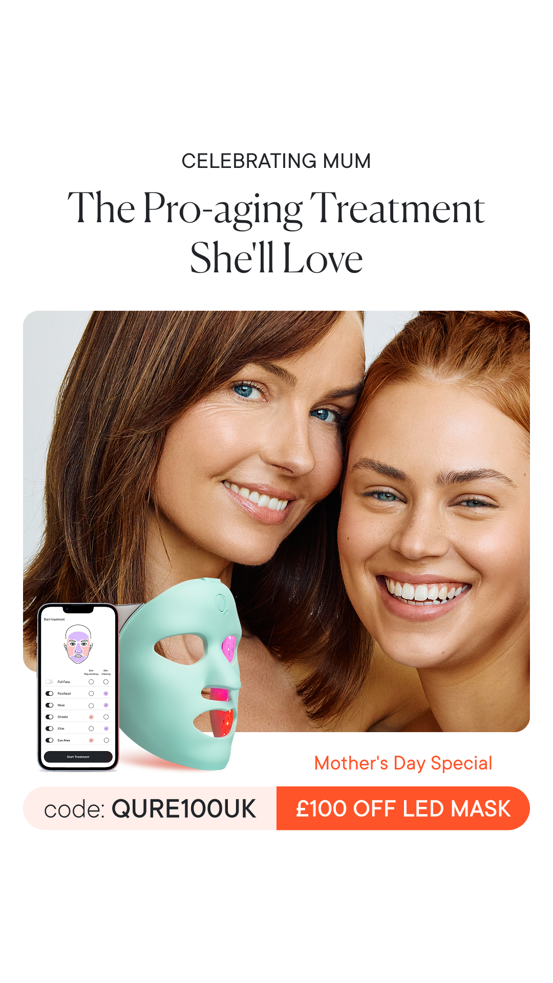 Qure Skincare Facebook ad