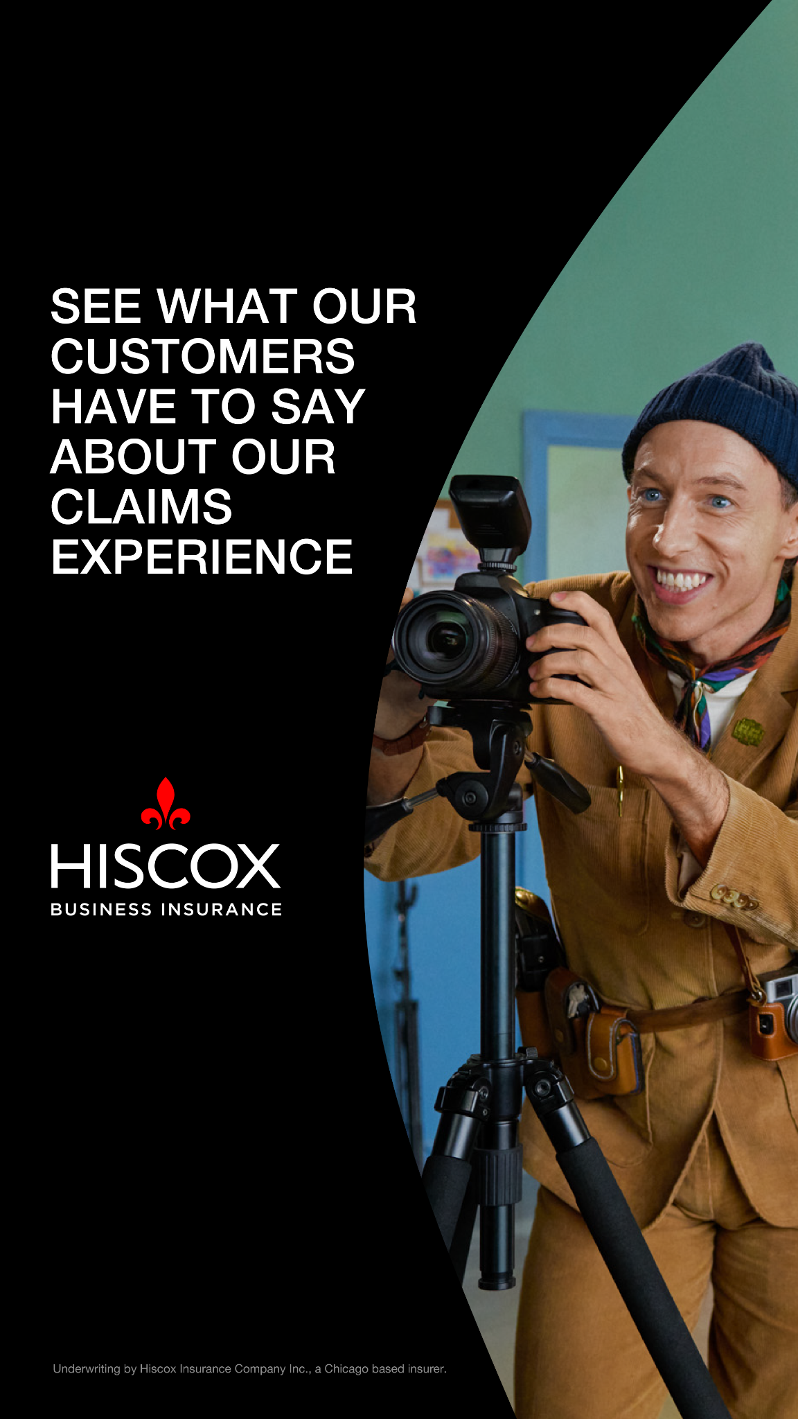 Hiscox Insurance Facebook ad