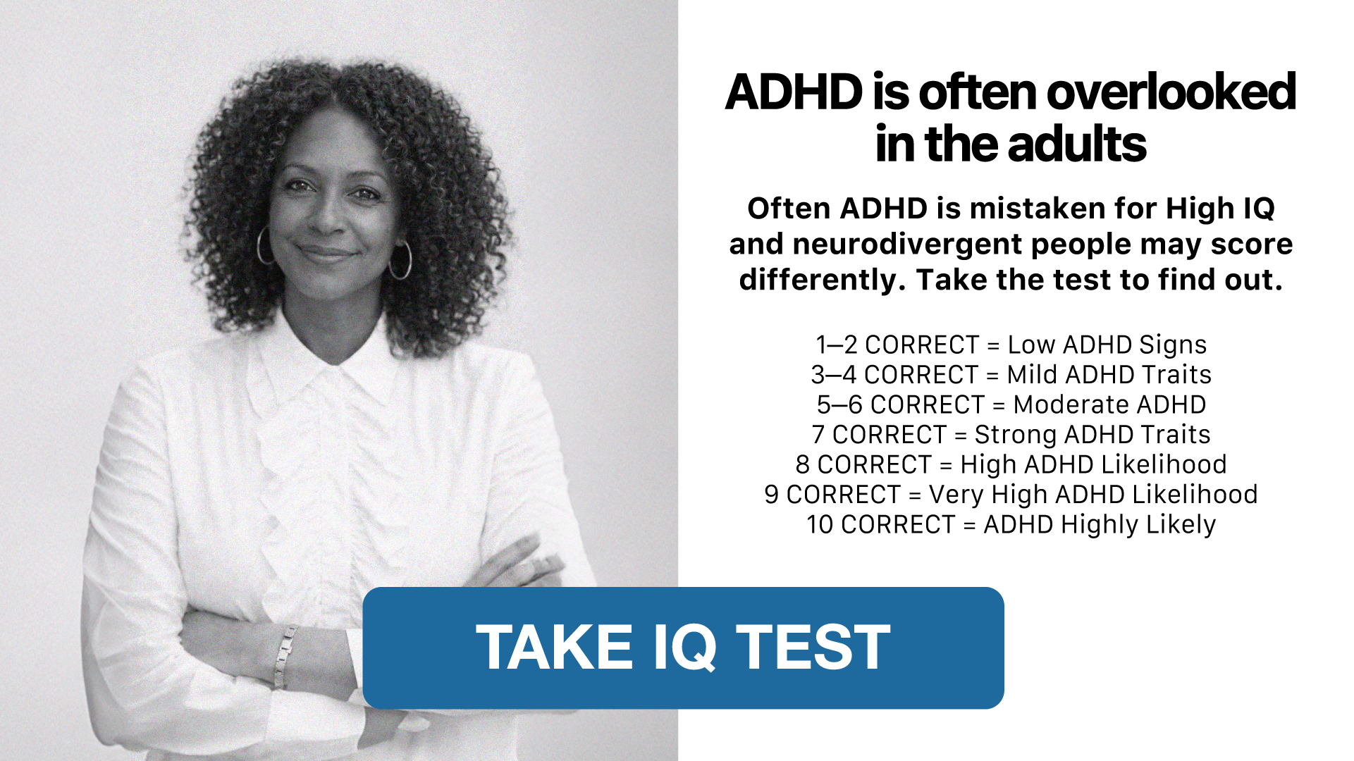 My IQ Facebook ad