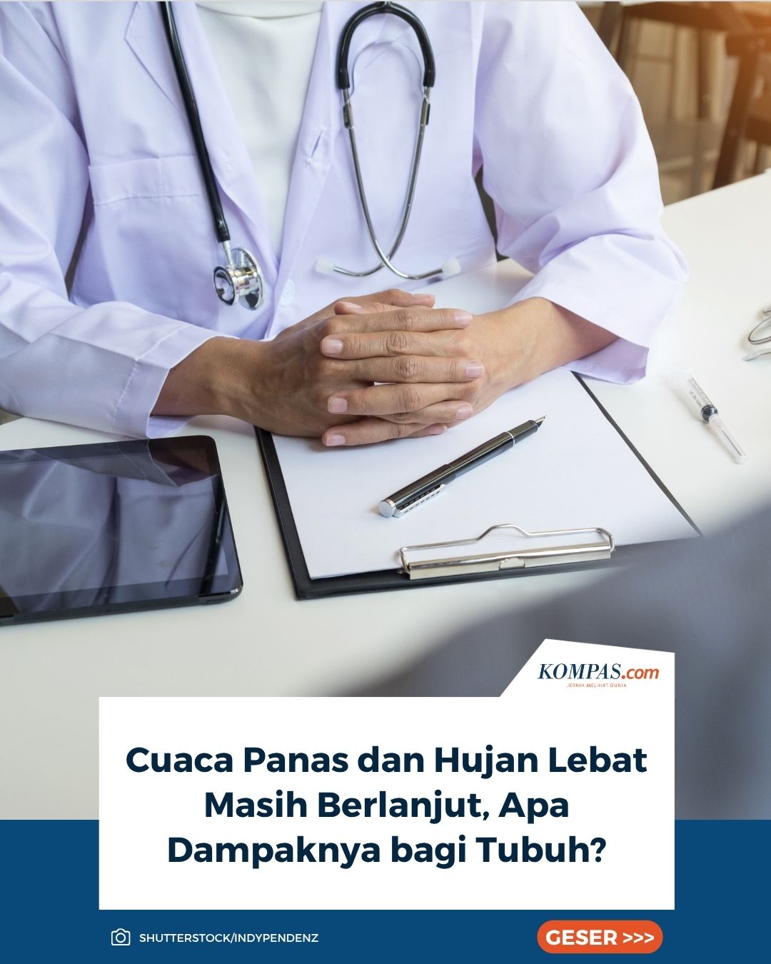 Kompas.com Facebook ad: Siapa yang belakangan ngerasa cuacanya bikin bingung?
