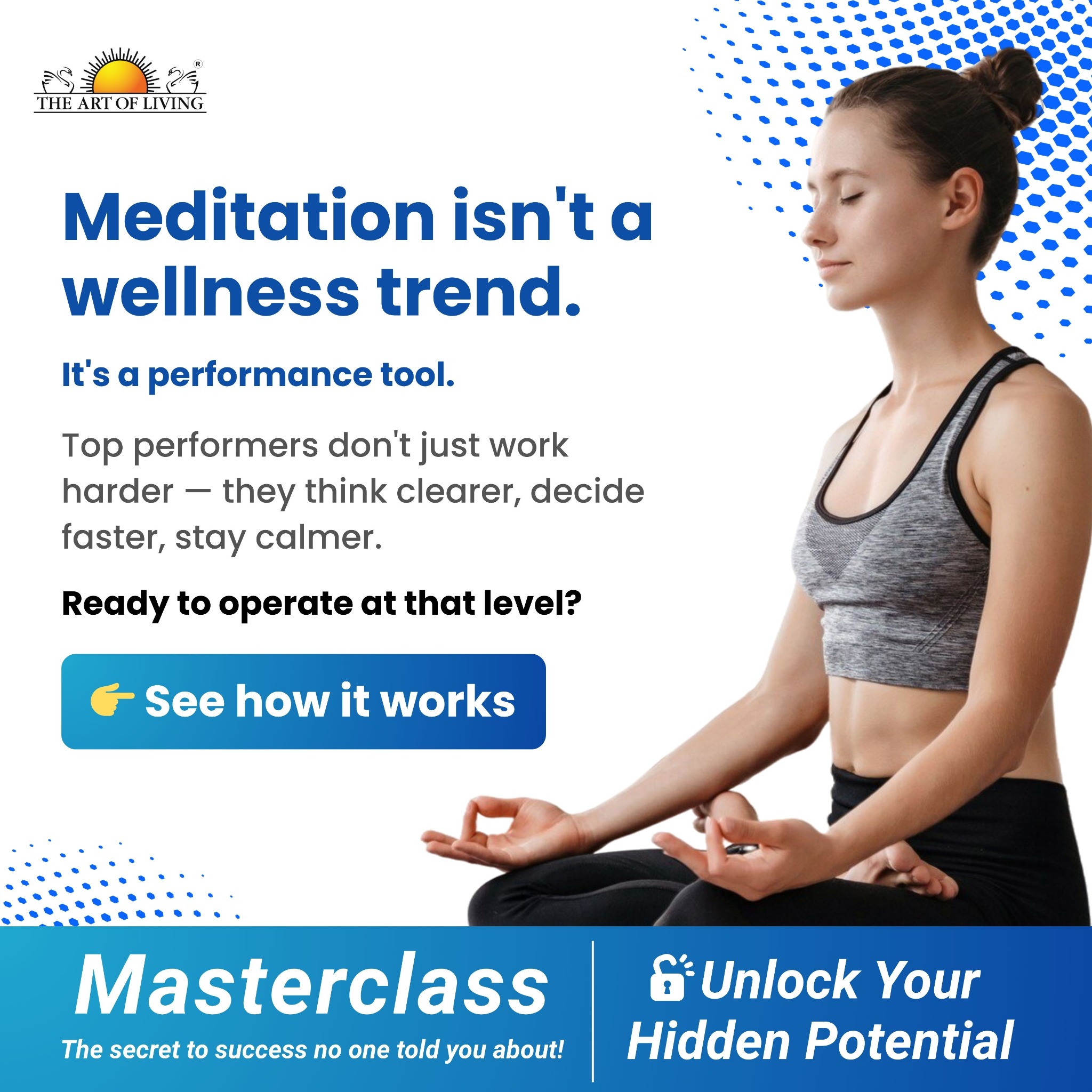 The Art of Living Facebook ad