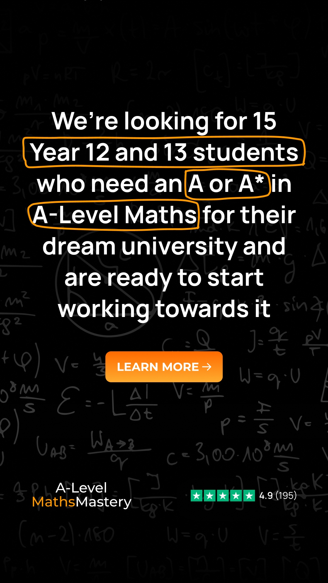 Amrit Shinh A-Level Maths & Further Maths Online Tutor Facebook ad