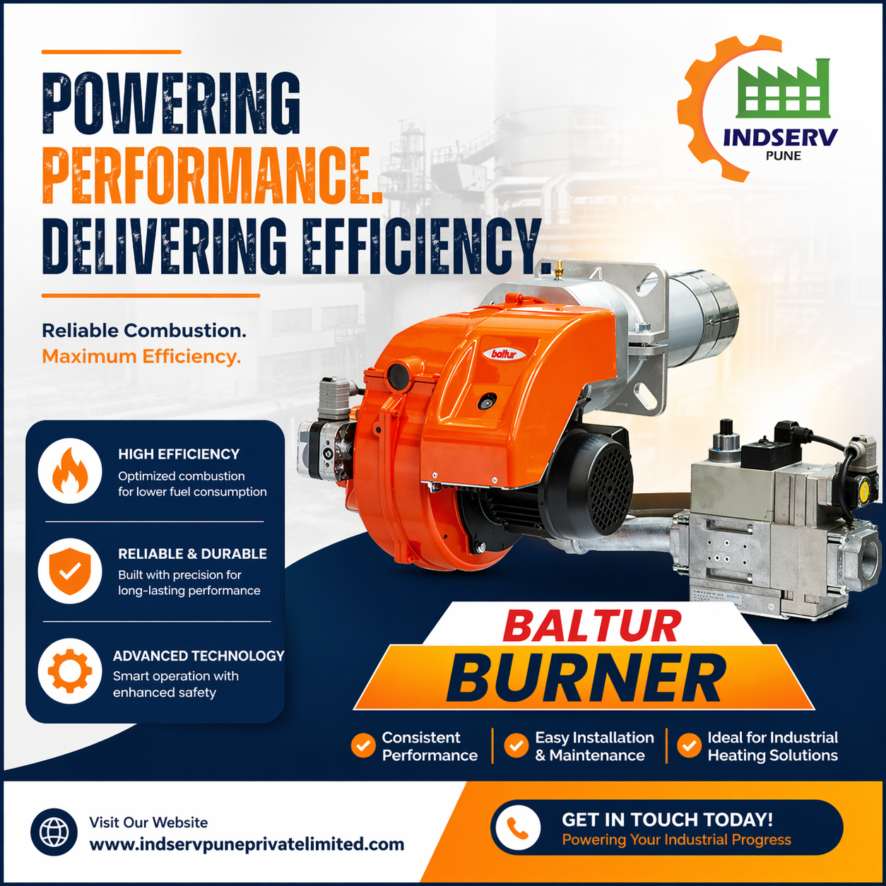Indserv Pune Facebook ad: Power your operations with high-performance industrial…