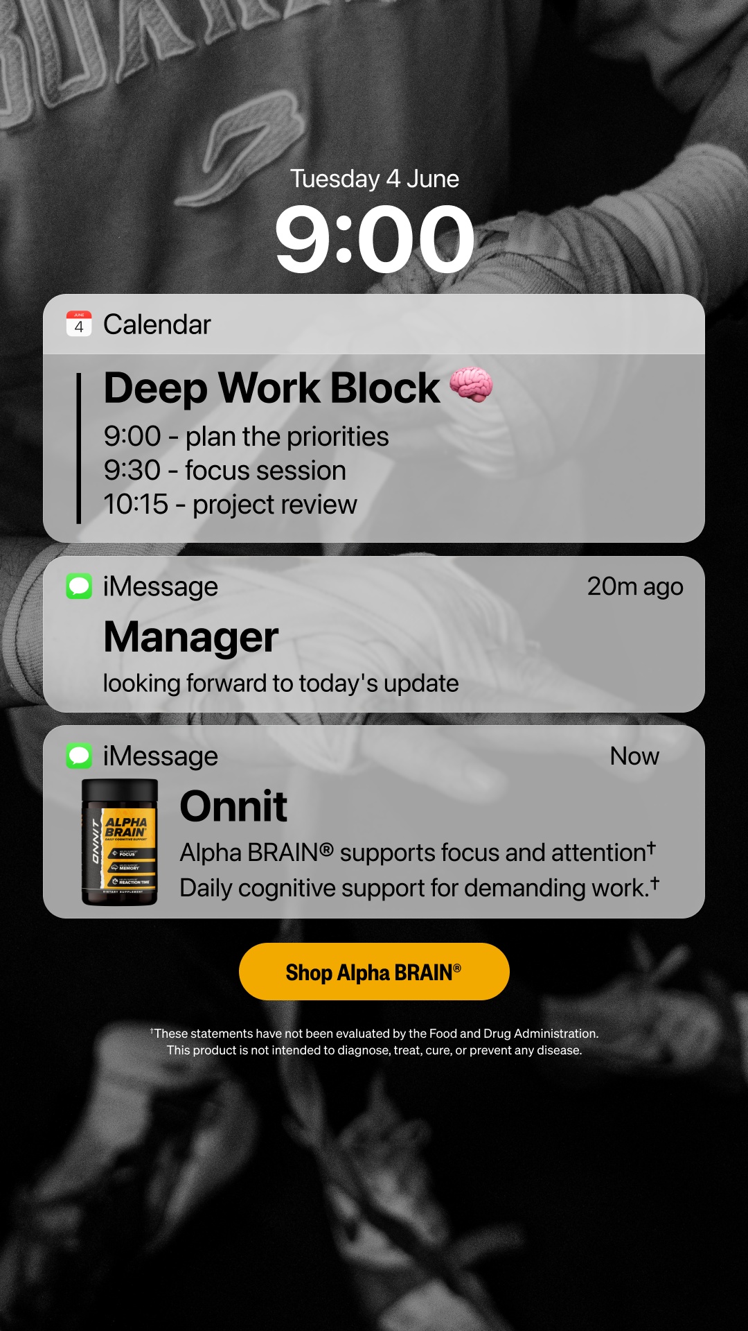 Onnit Facebook ad