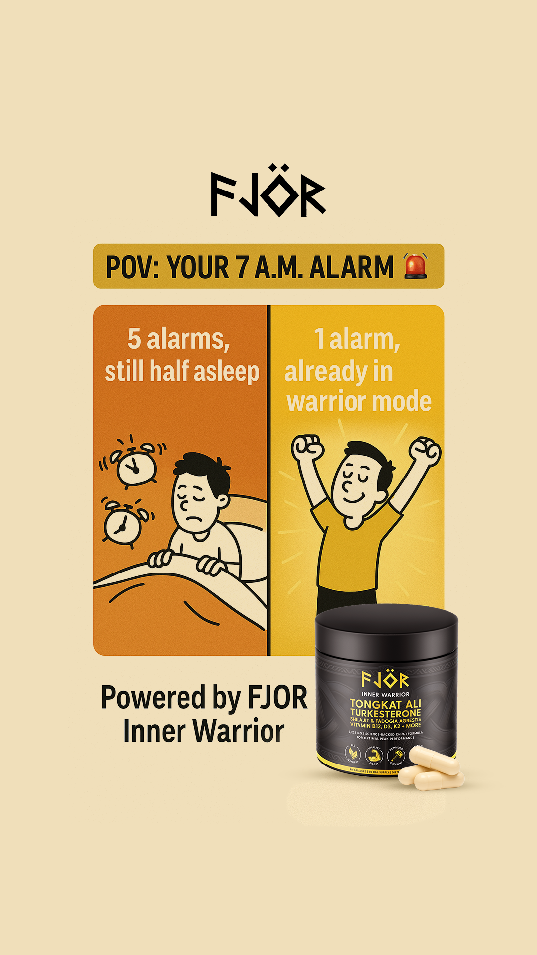 Fjör Supplements Facebook ad