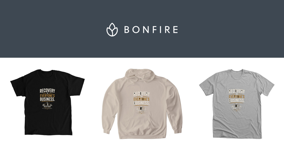 N E W Door Sober Living Facebook ad: NEW Door Merch | Official Merchandise | Bonfire