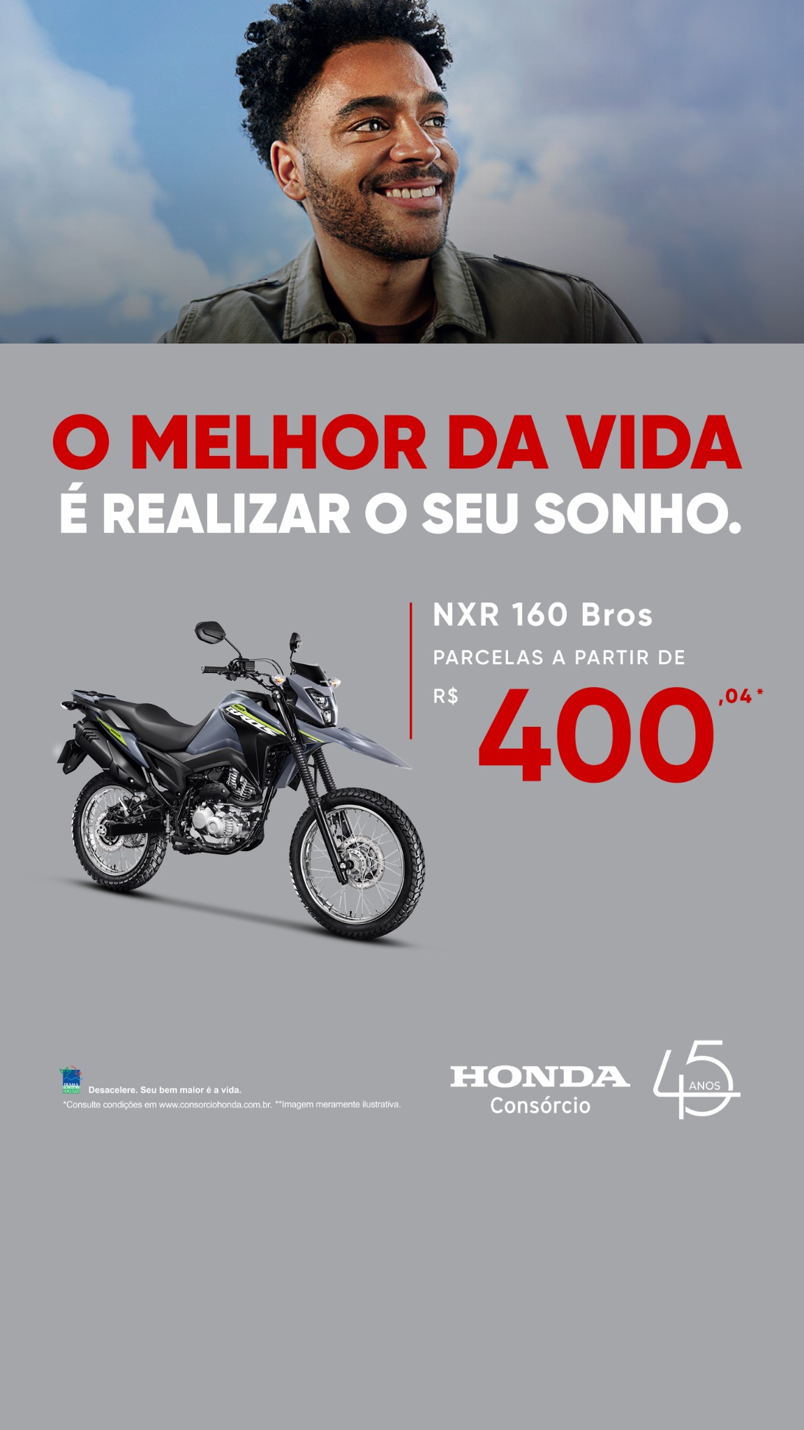 Consórcio Honda Facebook ad from Feb 24, 2026