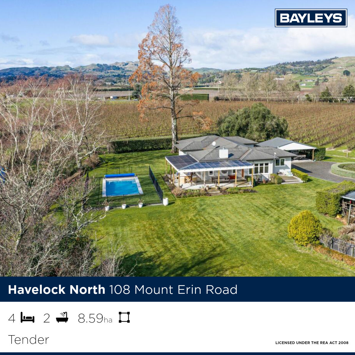 Bayleys Hawke's Bay Facebook ad