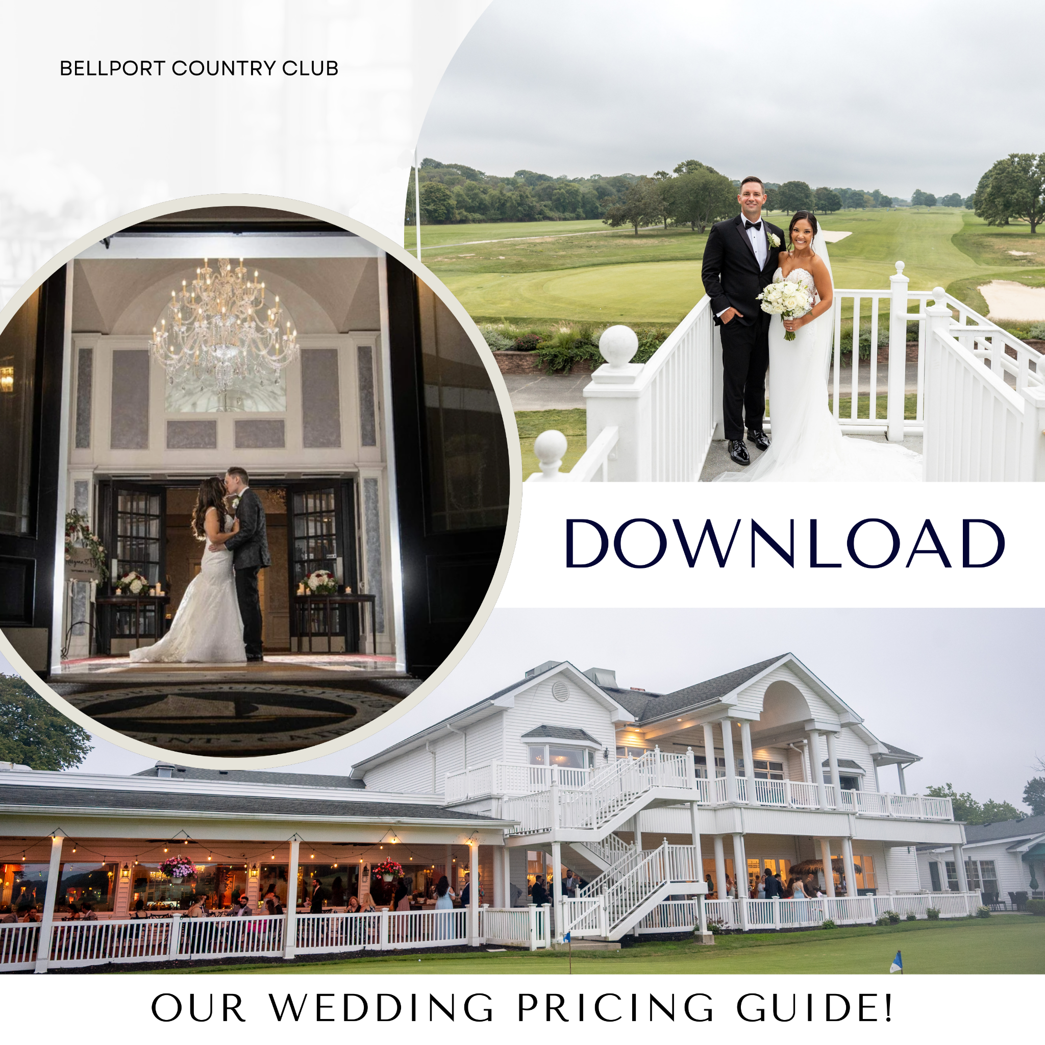 Bellport Country Club Facebook ad: Wedding Pricing Guide