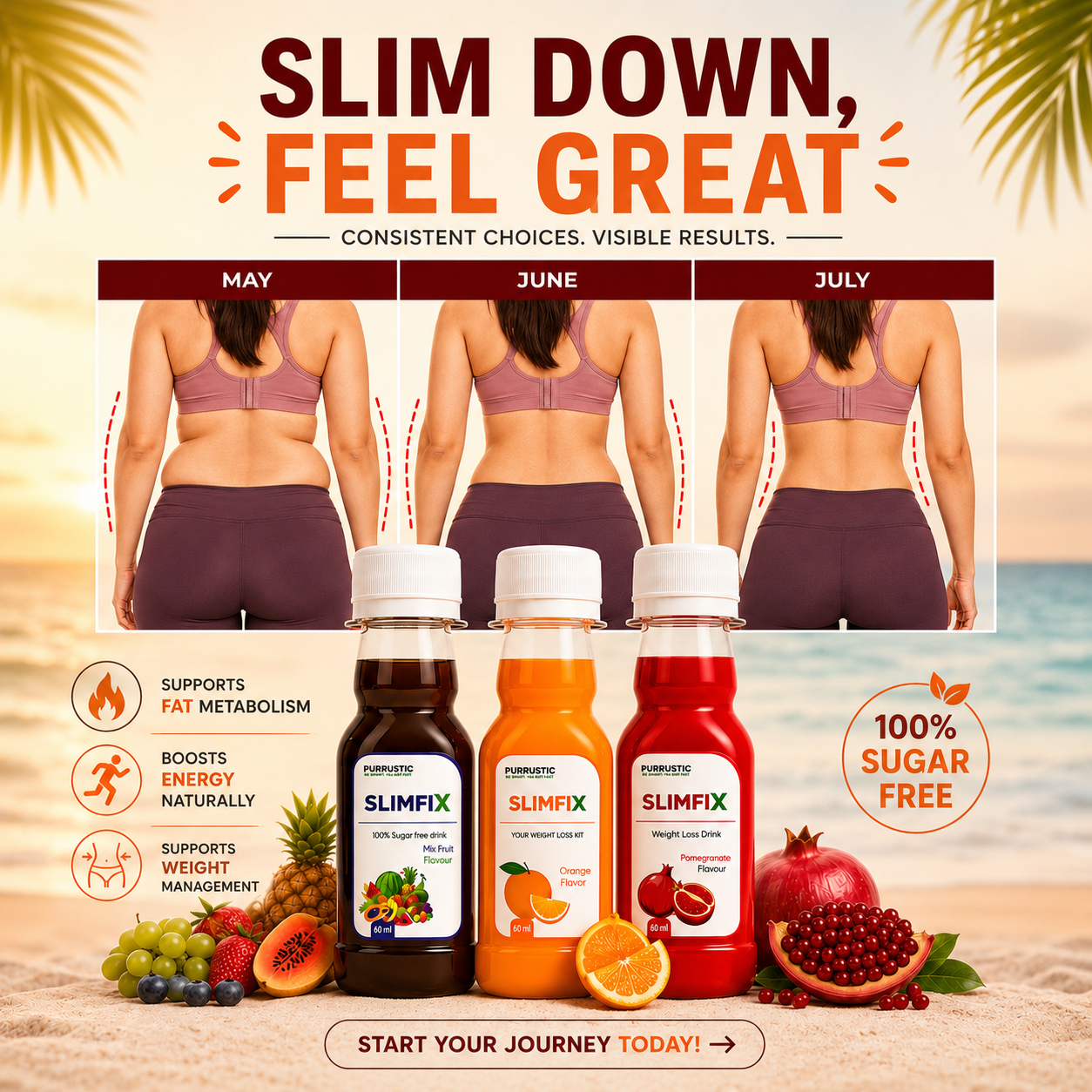 Purrustic Facebook ad: Slim Down. Live Healthy
