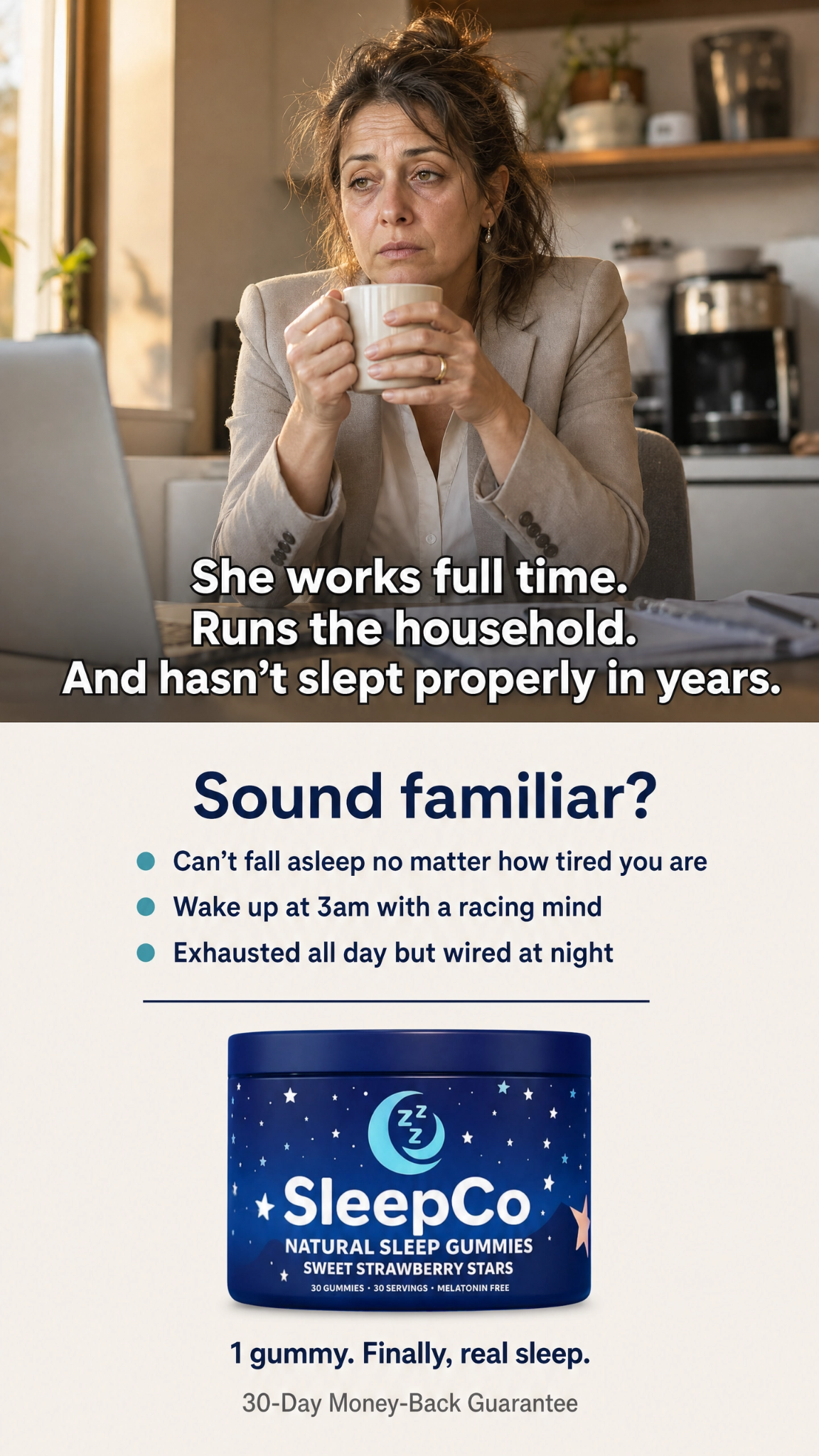 SleepCo Facebook ad