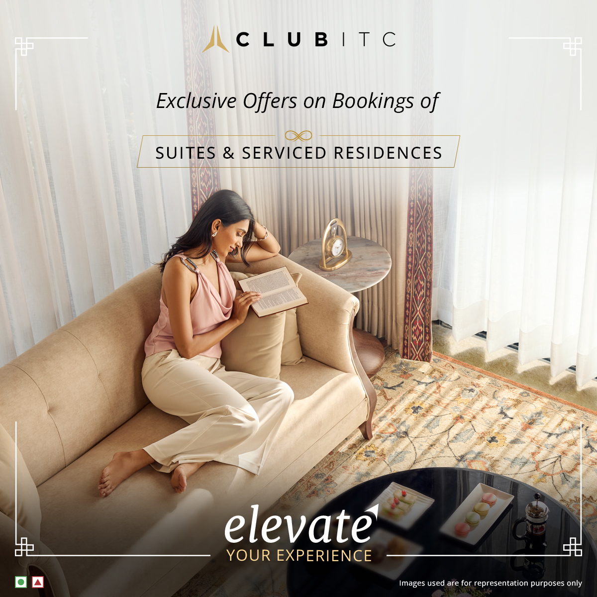 ITC Hotels Facebook ad: From complimentary airport pickups, to exclusive dining…