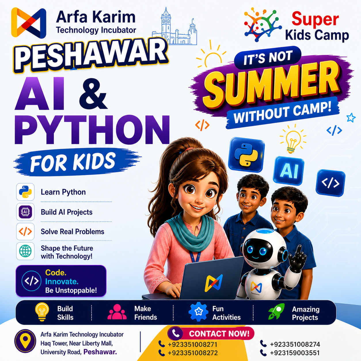 Arfa Karim Technology Incubator Facebook ad