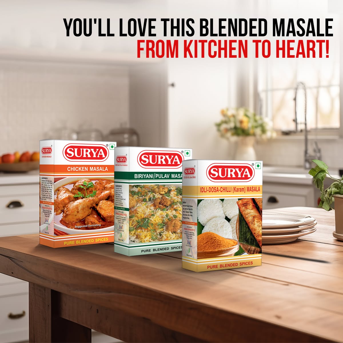 Suryamasale Facebook ad: Perfect Flavor Every Time, Surya Blended Masala