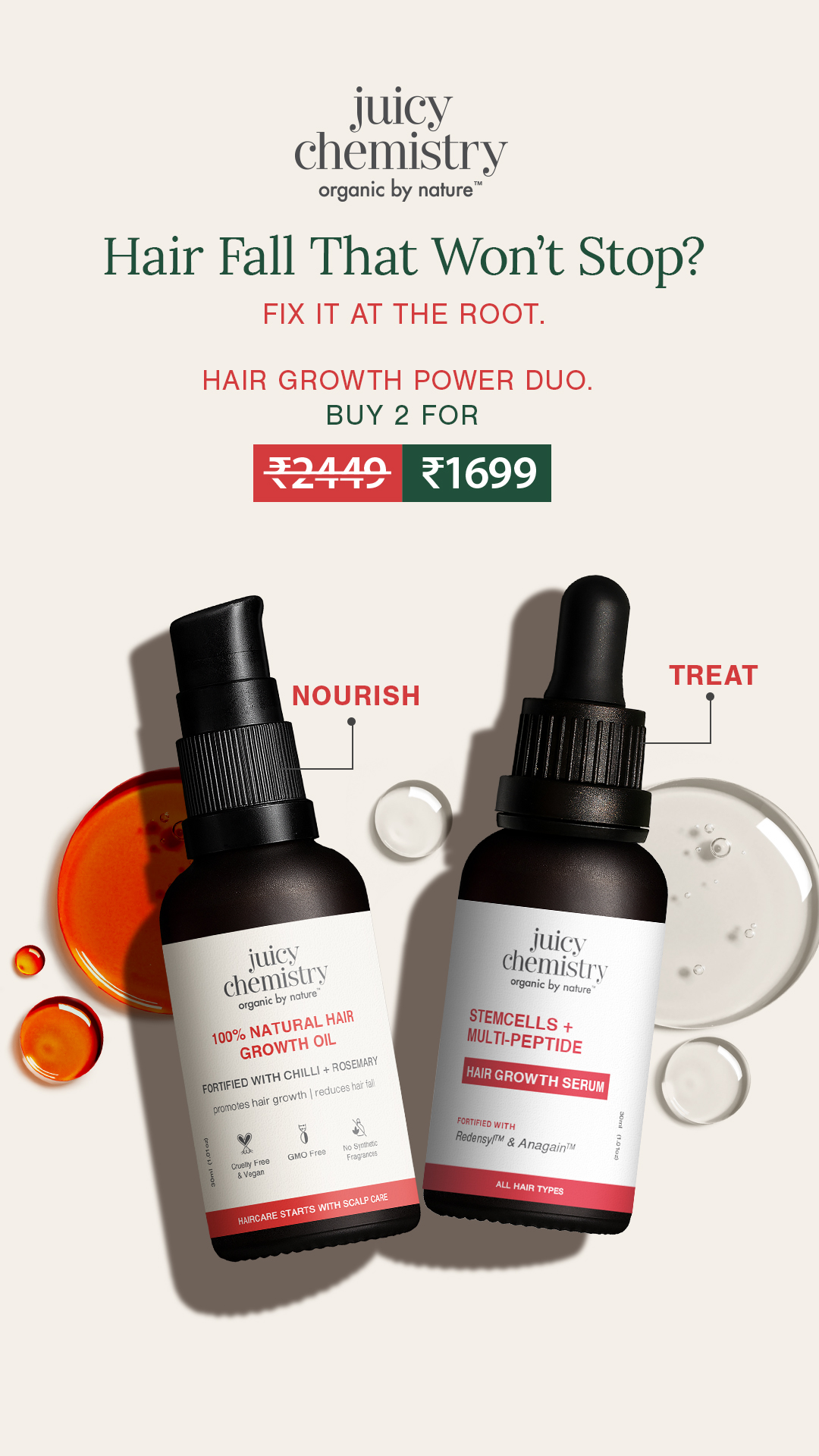 Juicy Chemistry Facebook ad