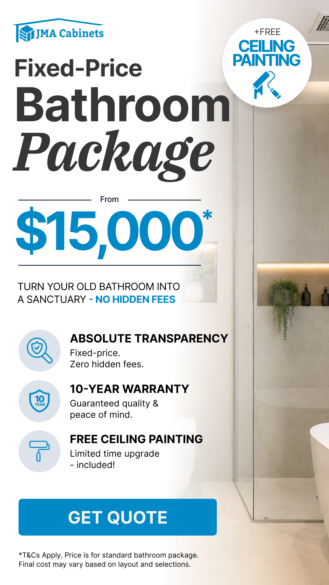 JMA Cabinets Facebook ad from Jun 12, 2026