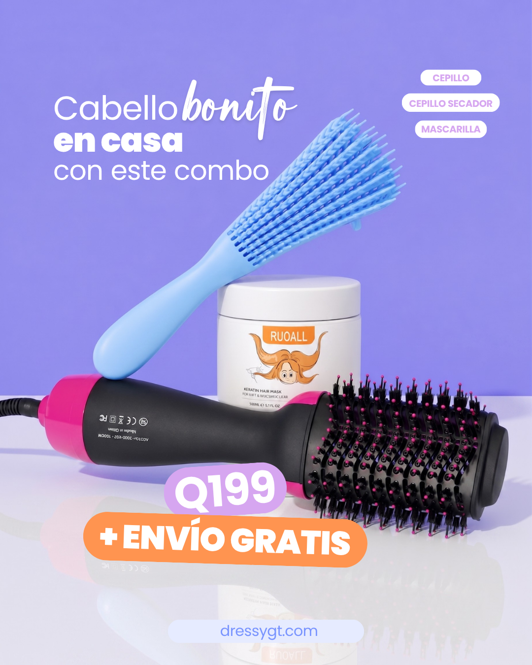 Dressy Guatemala Facebook ad: Tu rutina completa por solo Q199