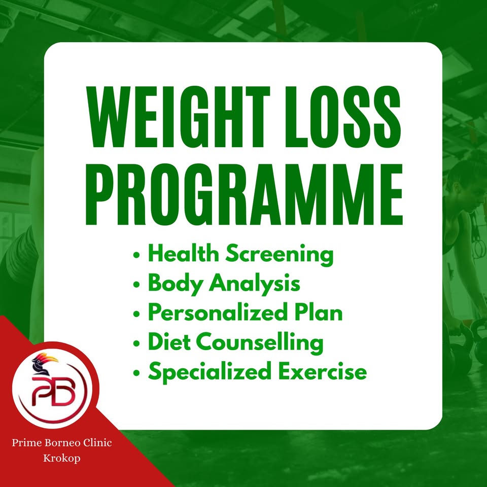 Prime Borneo Clinic Krokop Facebook ad: Start Your Weight Loss Journey the Healthy Way!