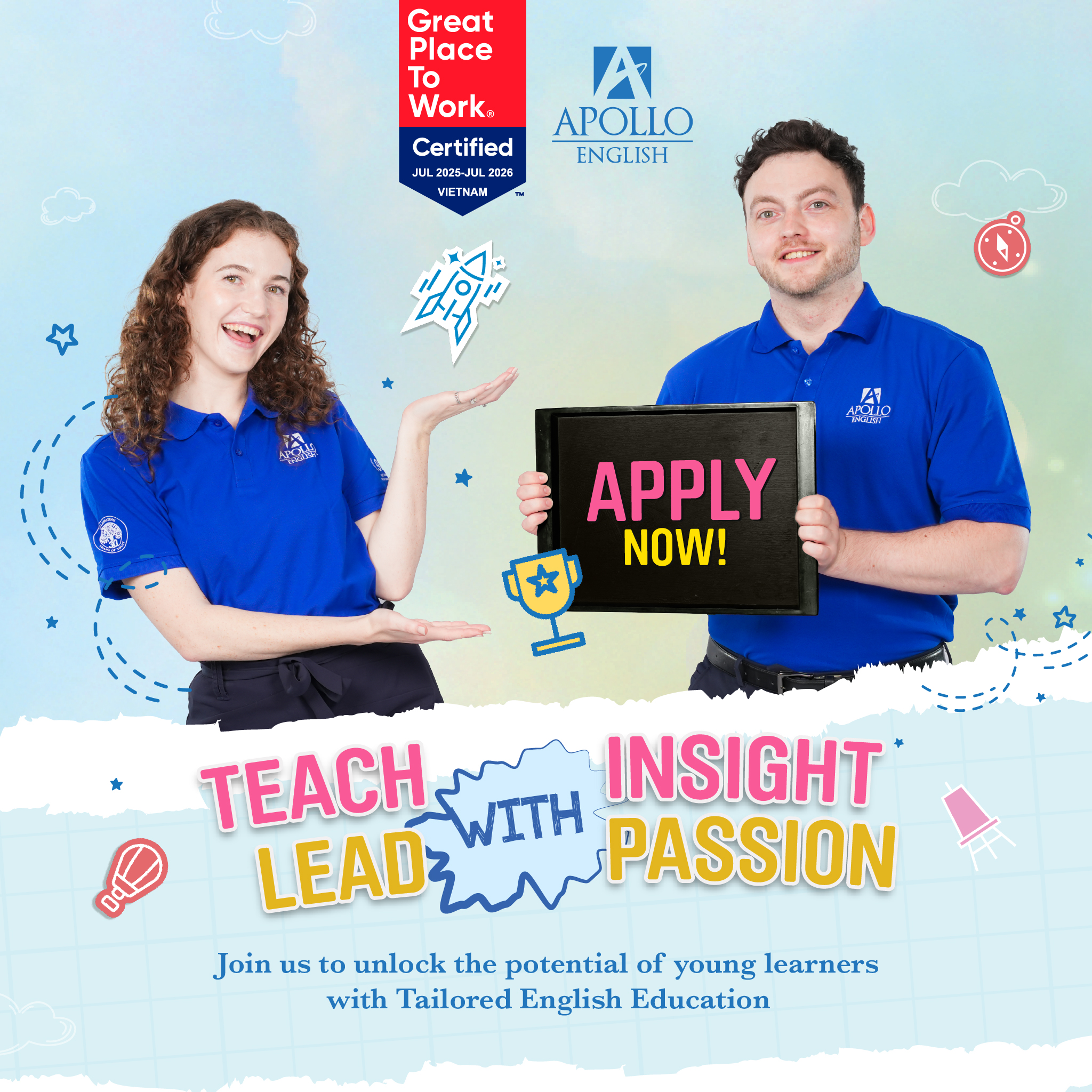 ESL Teaching - Apollo Vietnam Facebook ad: THE BACK-TO-SCHOOL RUSH IS COMING.