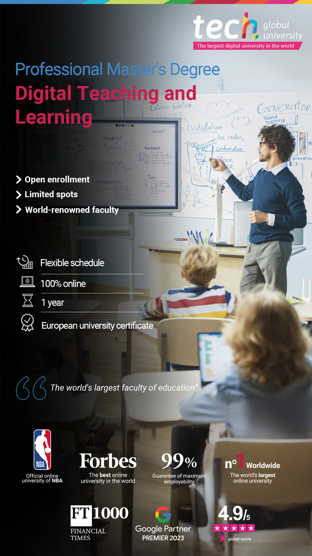 Tech School of Teaching Inglés Facebook ad