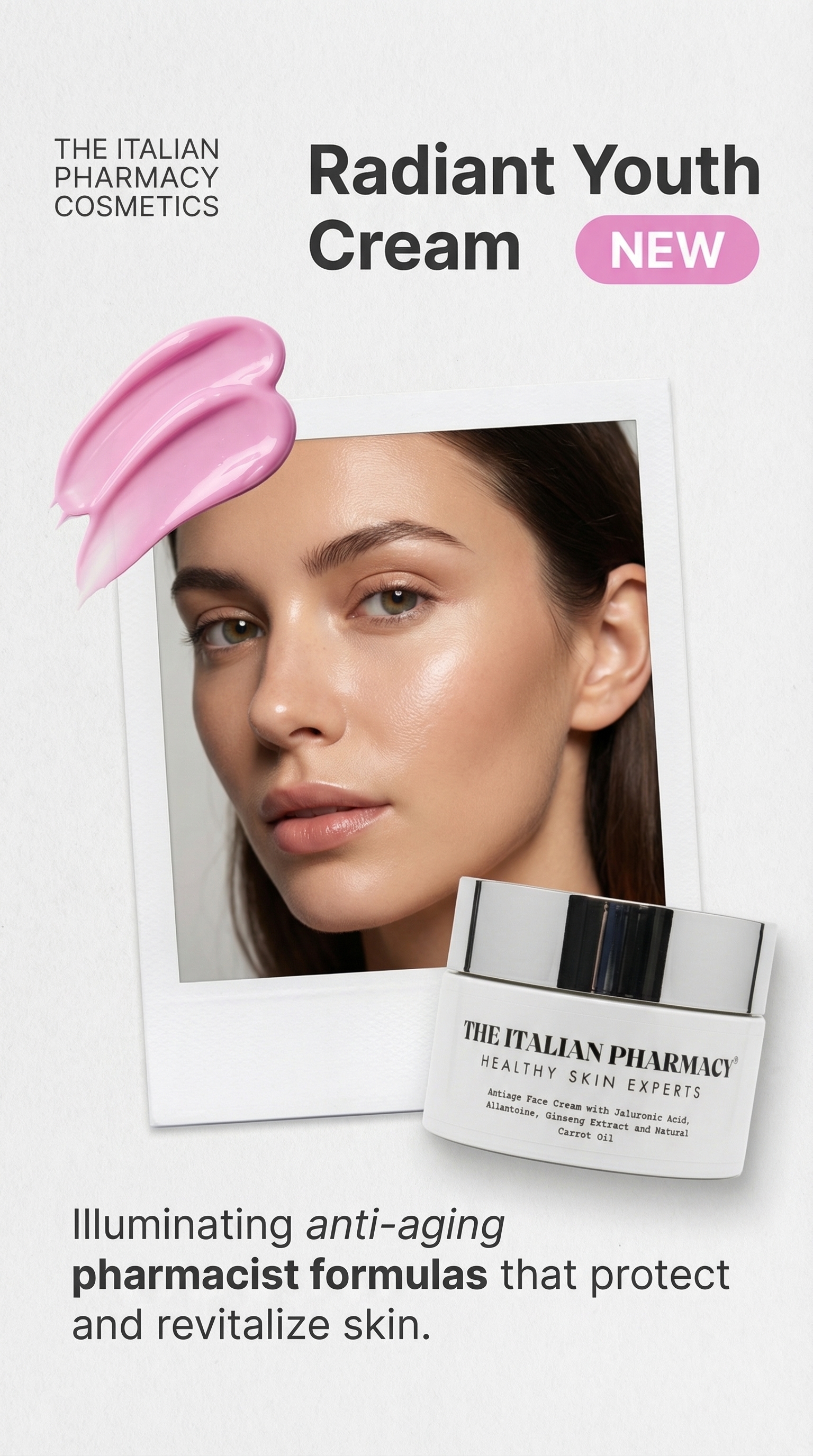 The Italian Pharmacy Facebook ad: Pharmacist-Crafted Italian Skincare