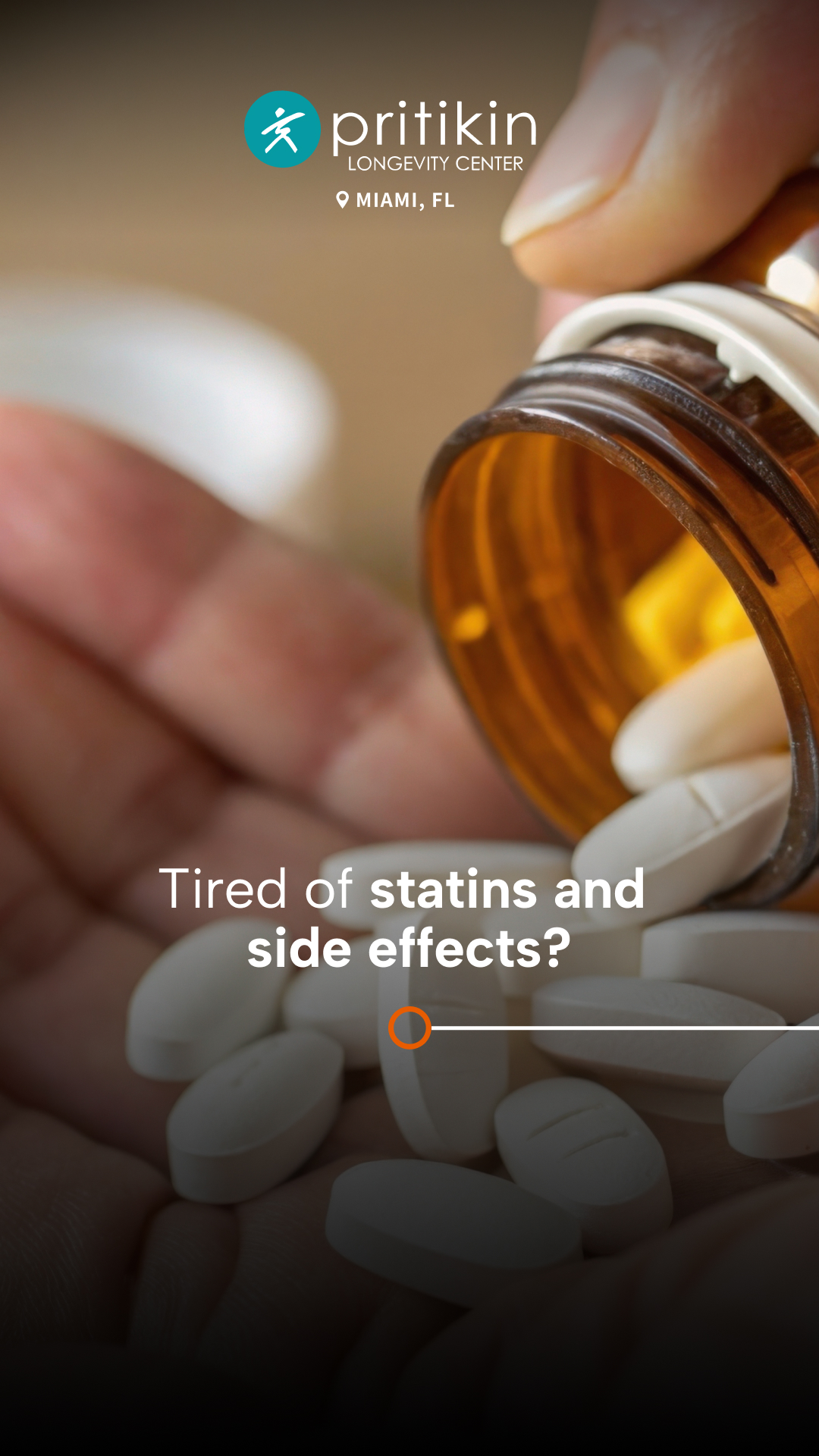 Pritikin Longevity Center Facebook ad: Lower cholesterol, and reduce or even eliminate medication…