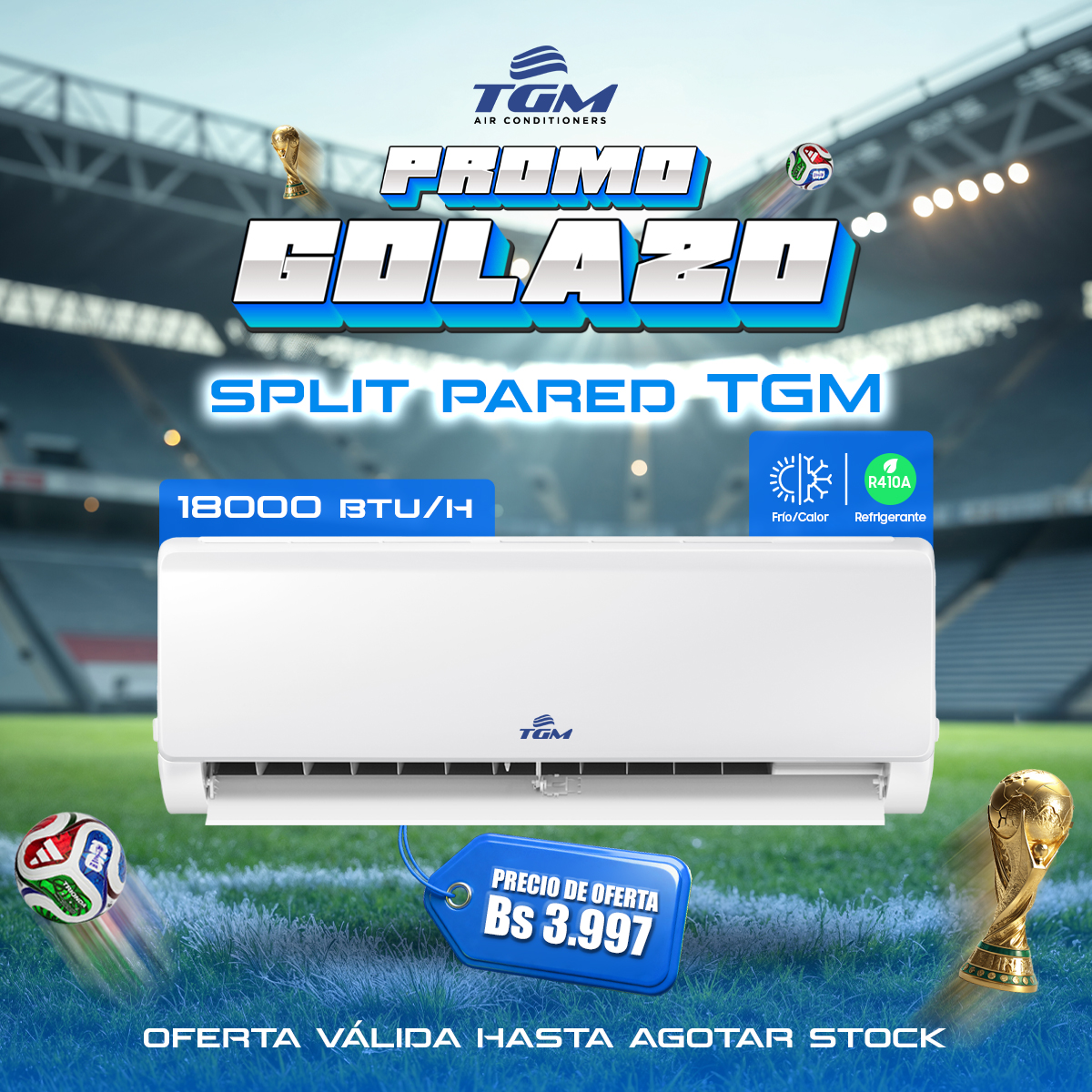 AMC Importaciones y Servicios Facebook ad: Split Pared TGM 18000 Btu/h