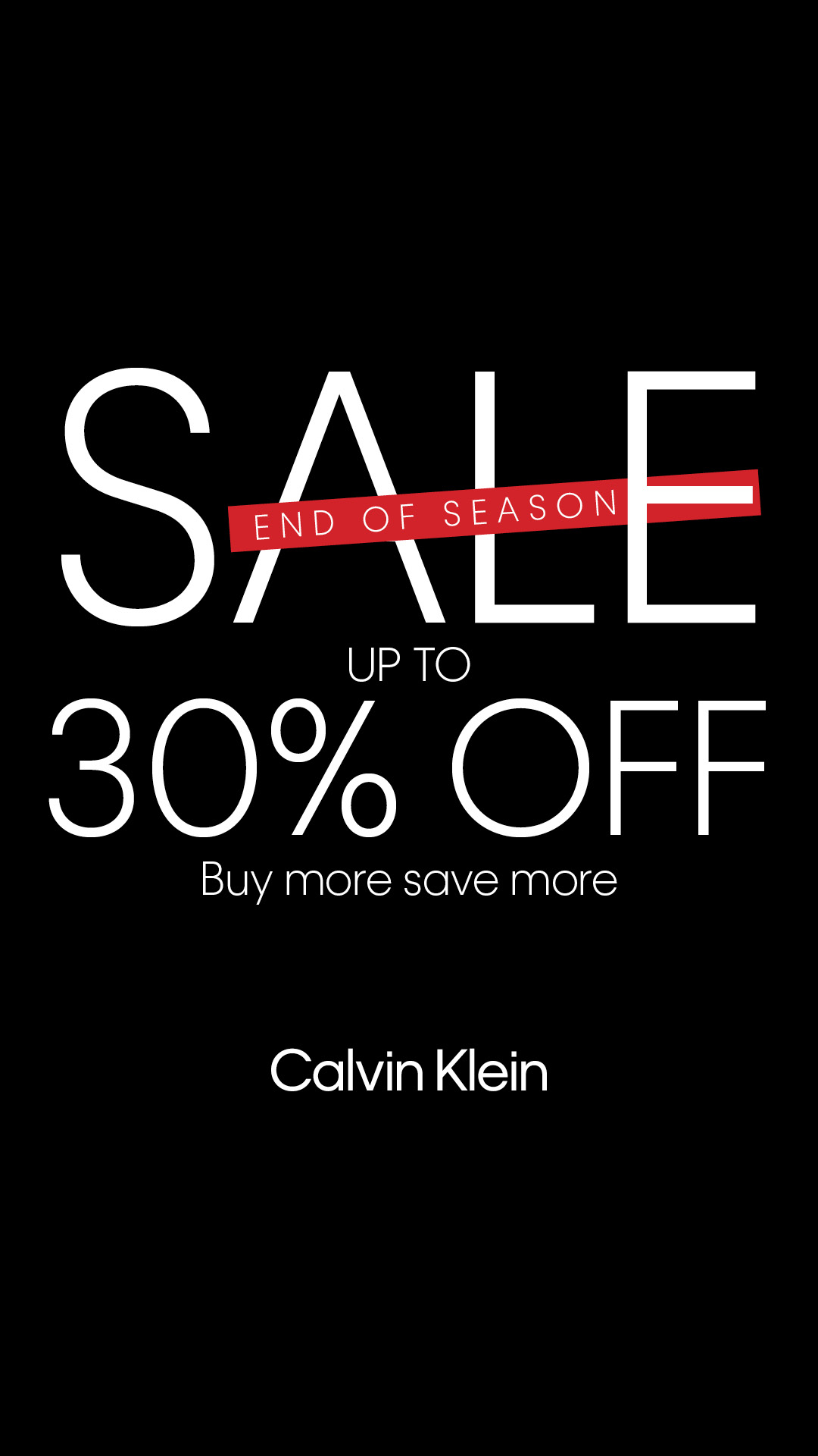 Calvin Klein Facebook ad