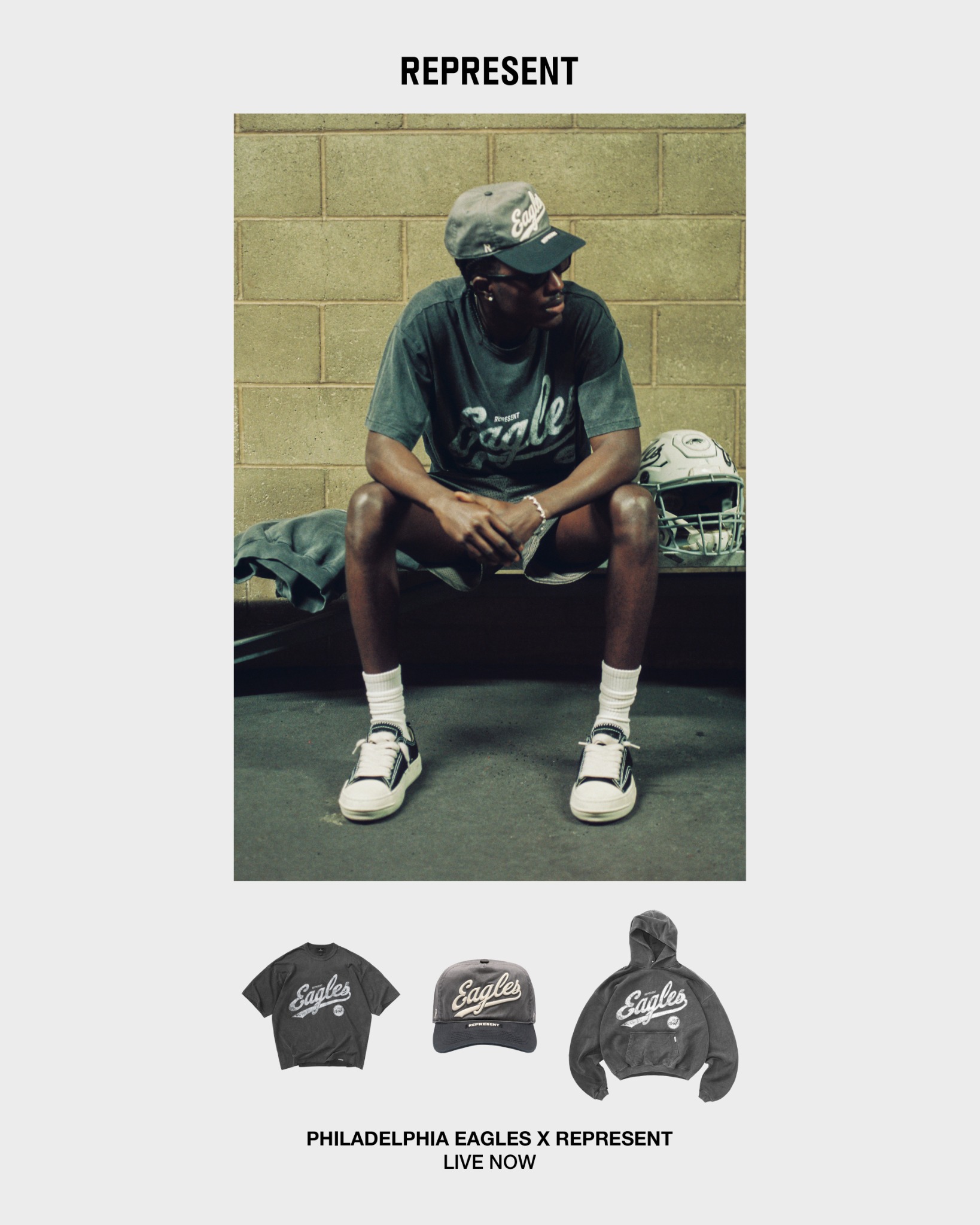 Represent Clo Facebook ad: Now Restocked