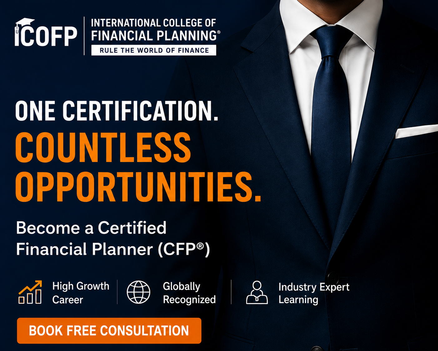 ICOFP Facebook ad: Become a Certified Financial Planner (CFP )