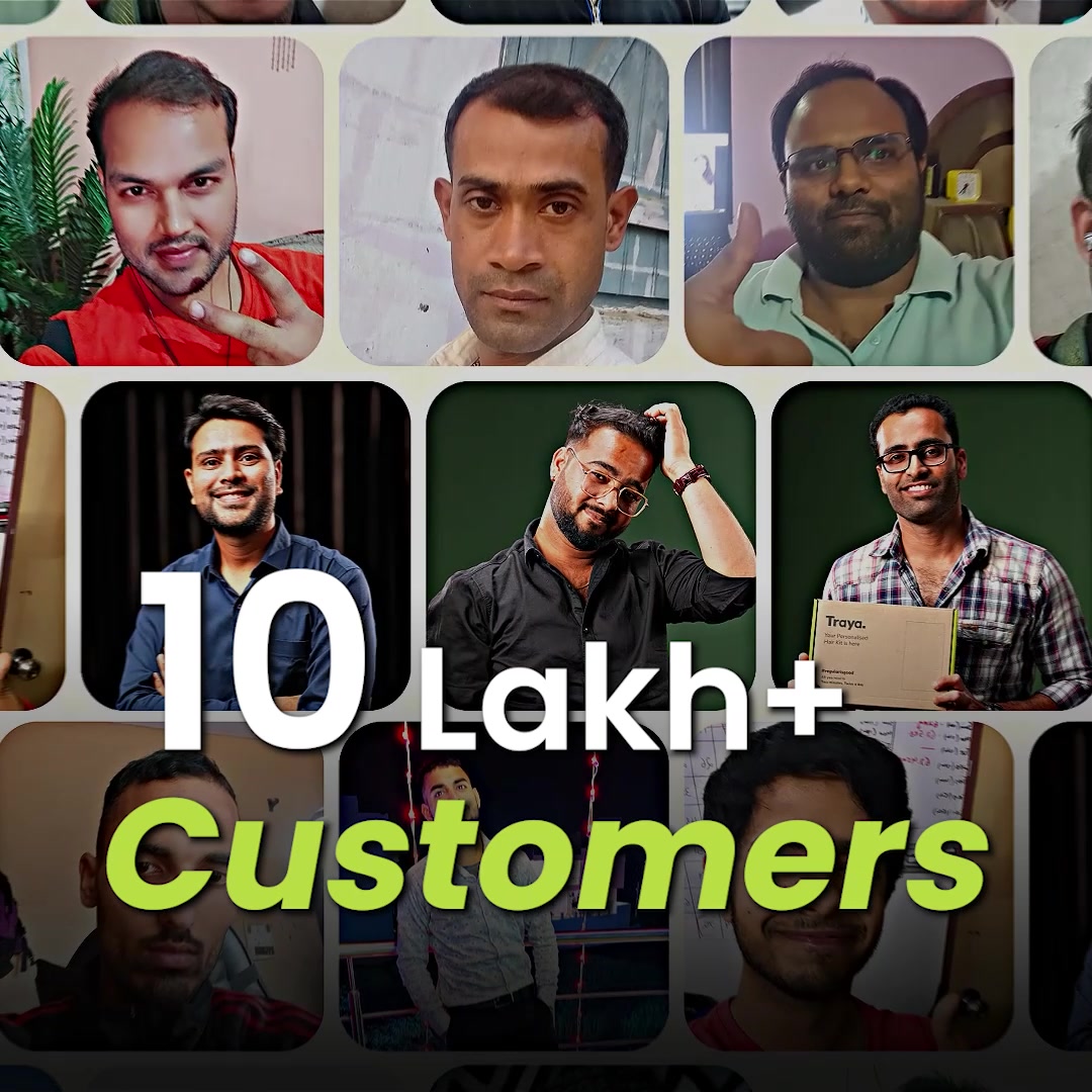 Traya Facebook ad: Trusted by 10 Lakh+ Indians