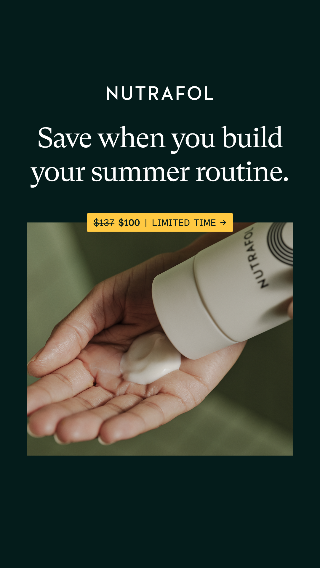 Nutrafol Facebook ad