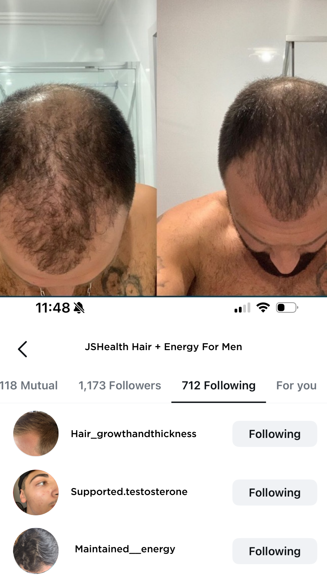 JSHealth Vitamins For Men Facebook ad