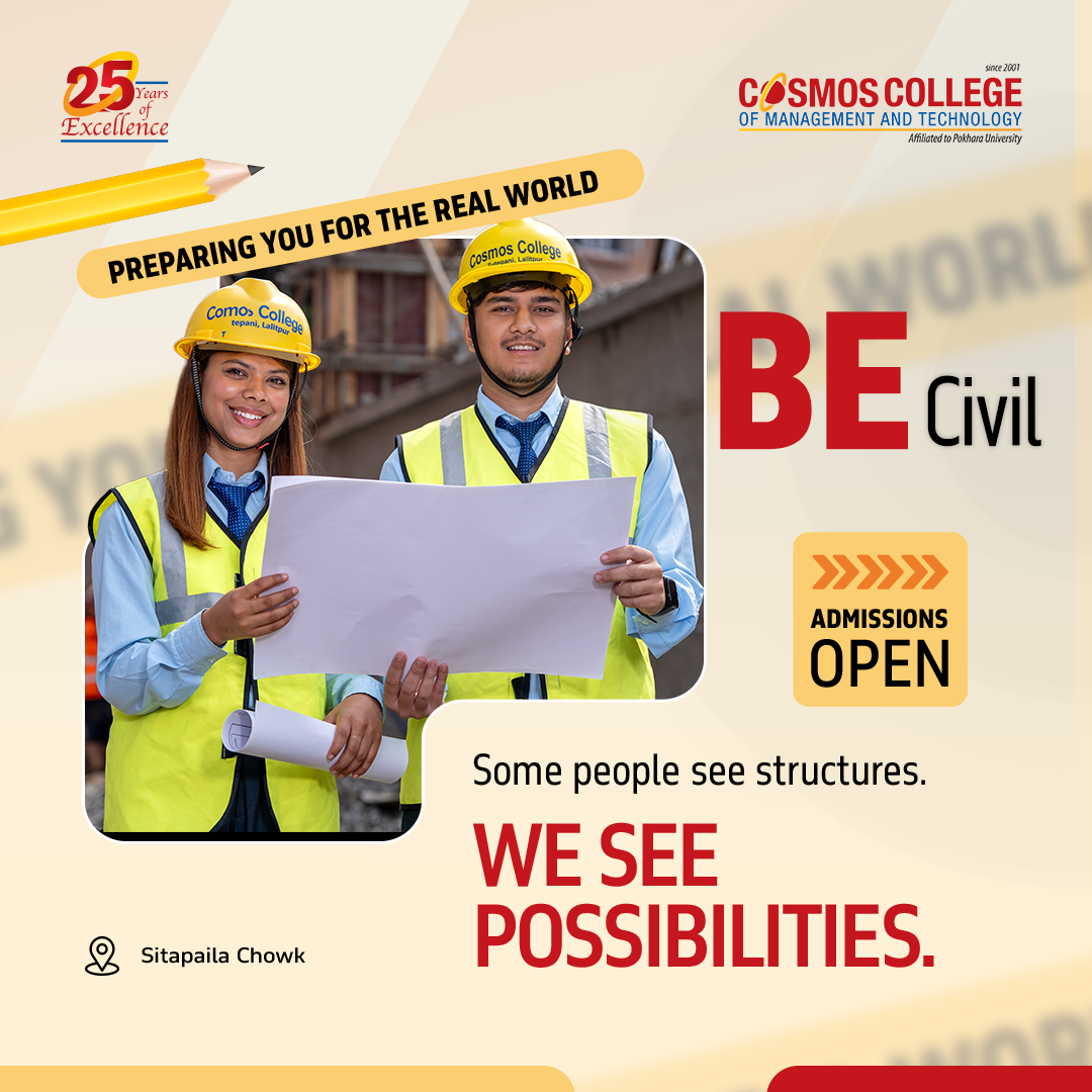 Cosmos College of Management & Technology Facebook ad: Admission Open