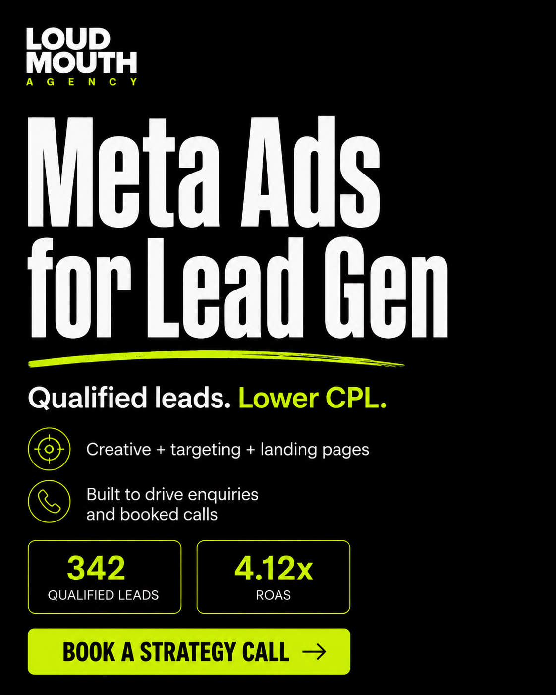 Loud Mouth Agency Facebook ad